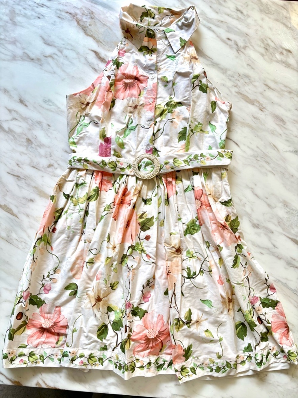 Women’s floral halter dress